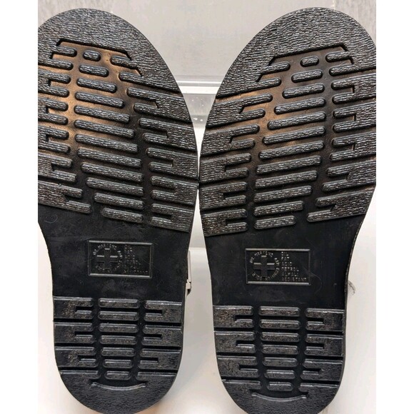 NWOB Dr Marten Laketen Womens 5 Silver Metallic Leather Slingback Clogs Mules - Picture 7 of 8